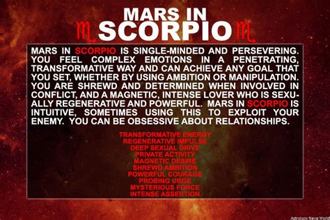 Mars in Scorpio